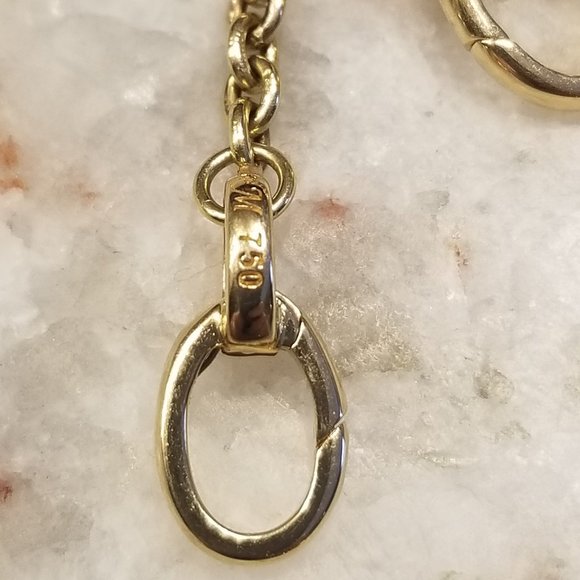 MONICA RICH KOSANN CHANGEABLE DESIGN YOUR OWN 18" 18K GOLD STEEL NECKLACE CHAIN - Picture 9 of 15